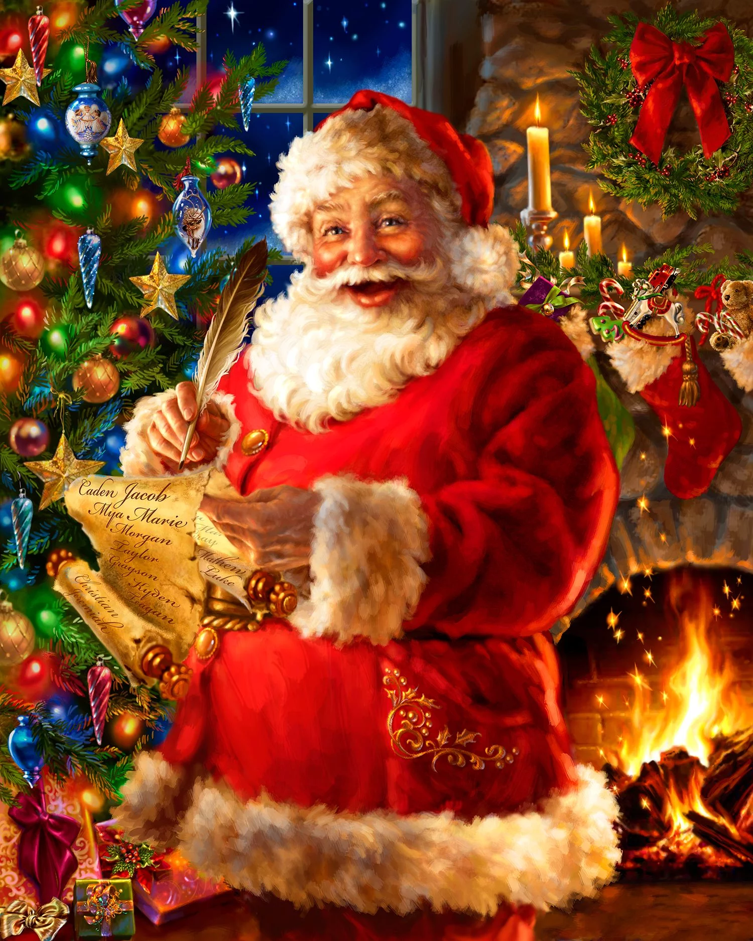 Springbok's Checking it Twice - 500 Piece Jigsaw Puzzle for Adults - Made in USA - Unique Cut Pieces