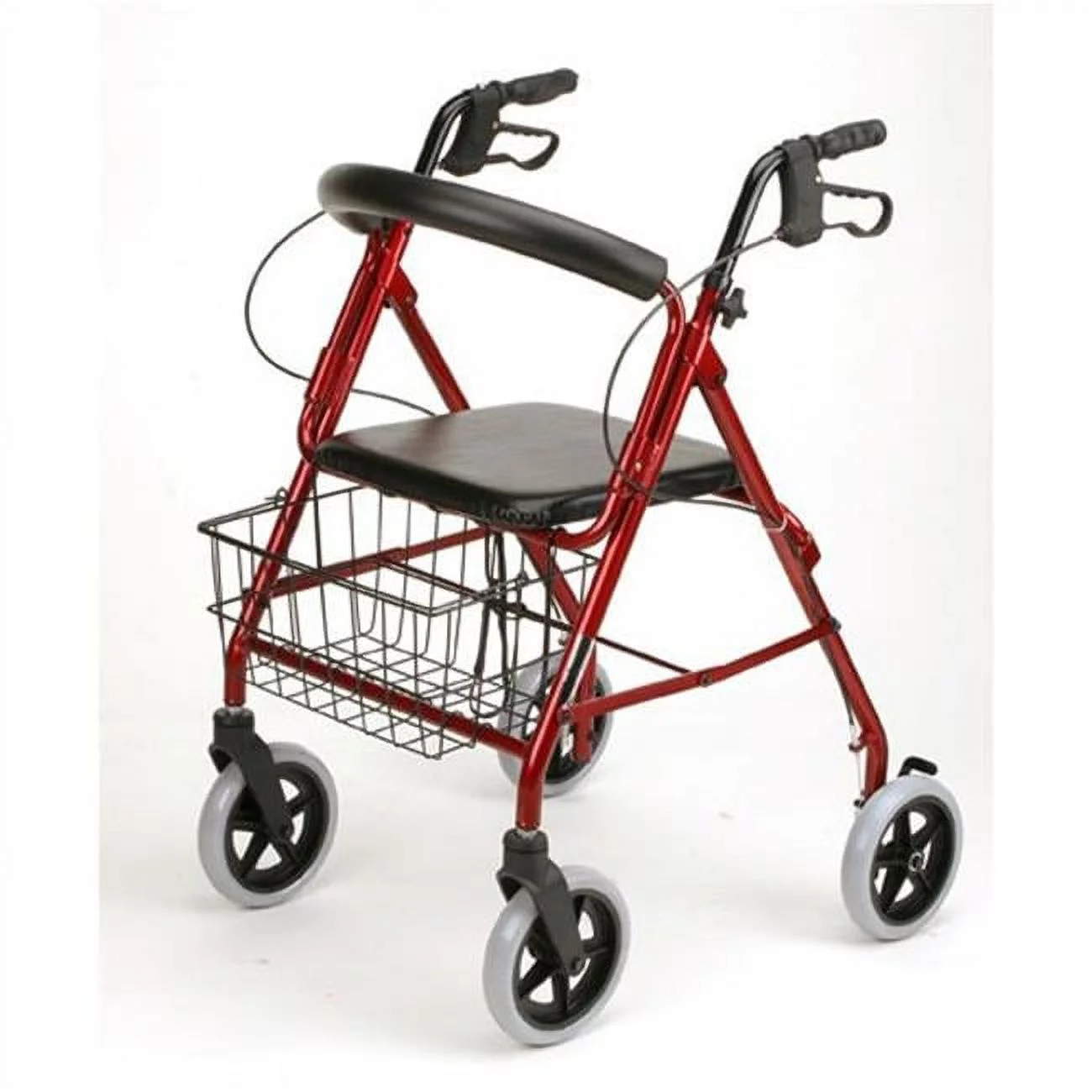 4 wheel Rollator-Burgundy