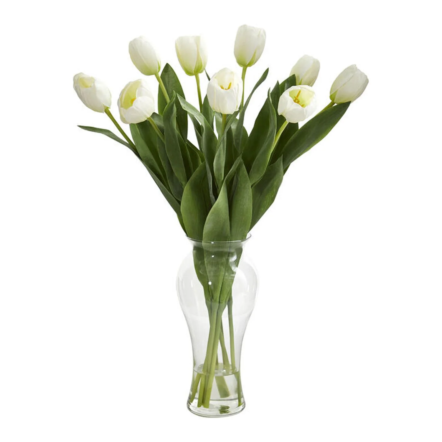 HomeStock Mid-Century Marvel Tulips Artificial Arrangement In Vase