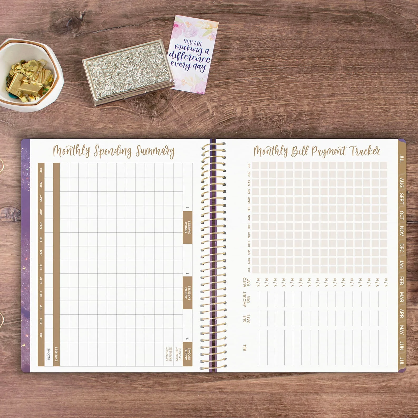 bloom daily planners 2024-25 Soft Cover Planner, 8.5