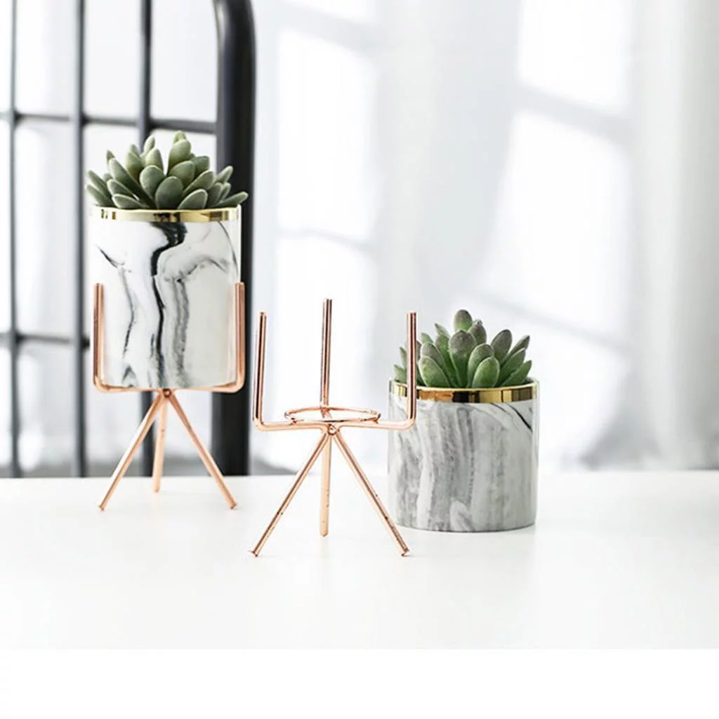 Glaze Pot with Shelf, 8cm Diameter Round , Rose , Large