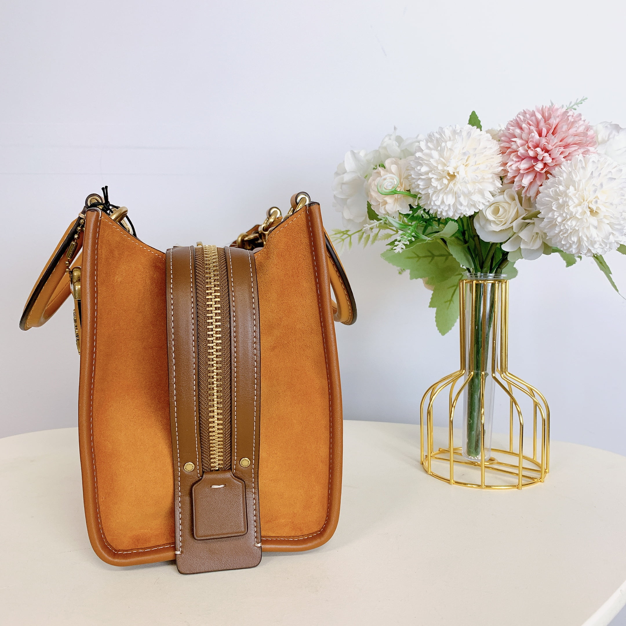 Coach C6444 Rogue 25 In Signature Textile Jacquard IN Cocoa Burnished Amb