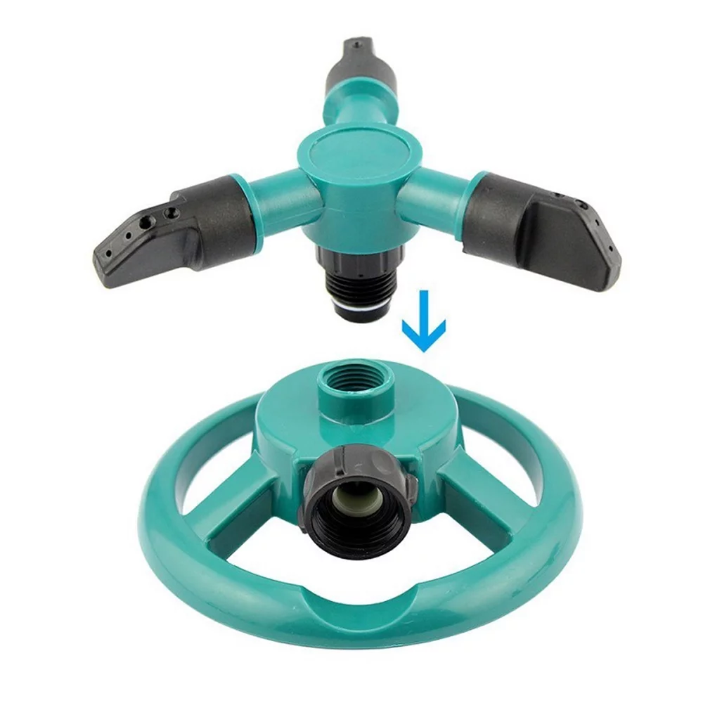 Lawn Sprinkler, Water Sprinklers for Garden Lawn Yard, Automatic 360 Degree Rotating Sprinkler Irrigation Sprayer, Adjustable Spraying Angle and Distance, Gardening Tool