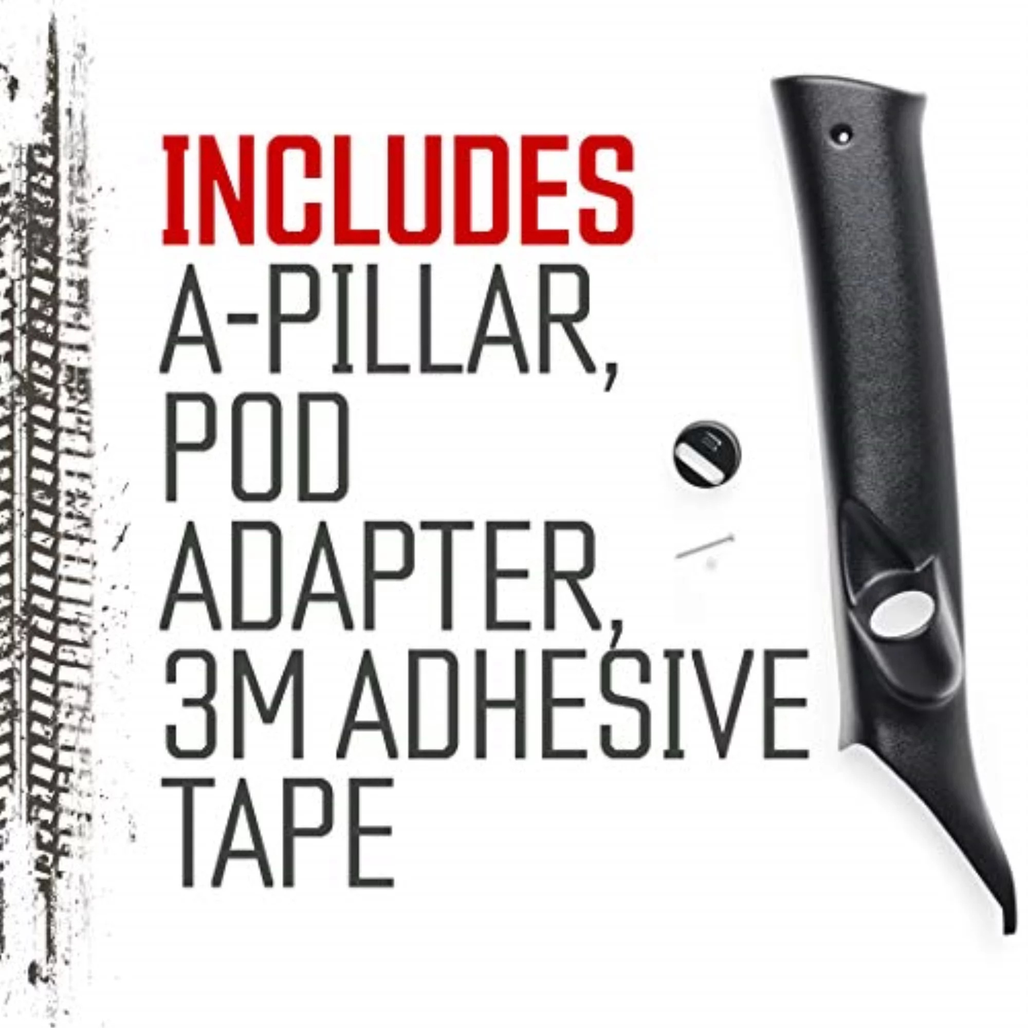 Bully Dog - A-Pillar Mount for GT, Watchdog, and PMT Programmers - 14-18 Chev/GMC - Custom Paintable - 33308 Fits select: 2014-2018 CHEVROLET SILVERADO, 2014-2018 GMC SIERRA