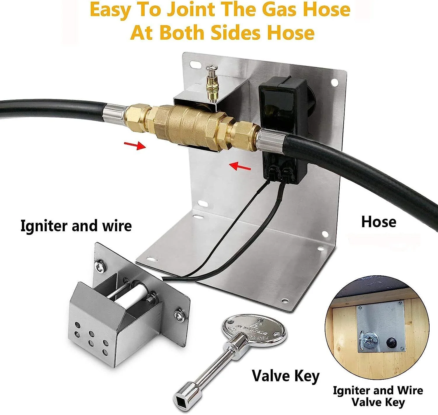 Drop-in Insert Fire Pit Pan Burner Kit,Fire Pit Table Insert Stainless Steel