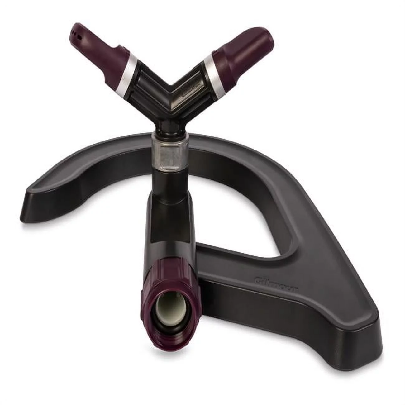 1800 sq ft. Metal Non-tipping Base Stationary Sprinkler, Purple