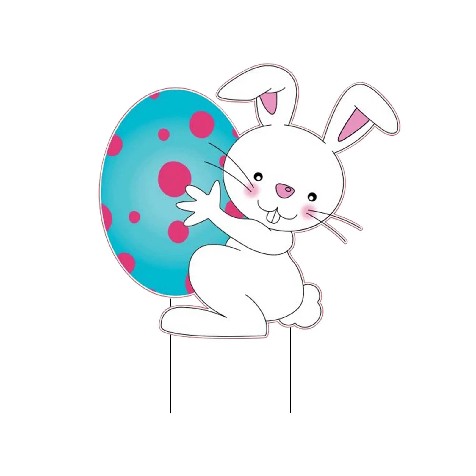 iju7gthy Catchers for Outside 4th of July Easter Garden Cuttings Easter Signs Animals Easter Flags Easter Outdoor Egg Ornaments