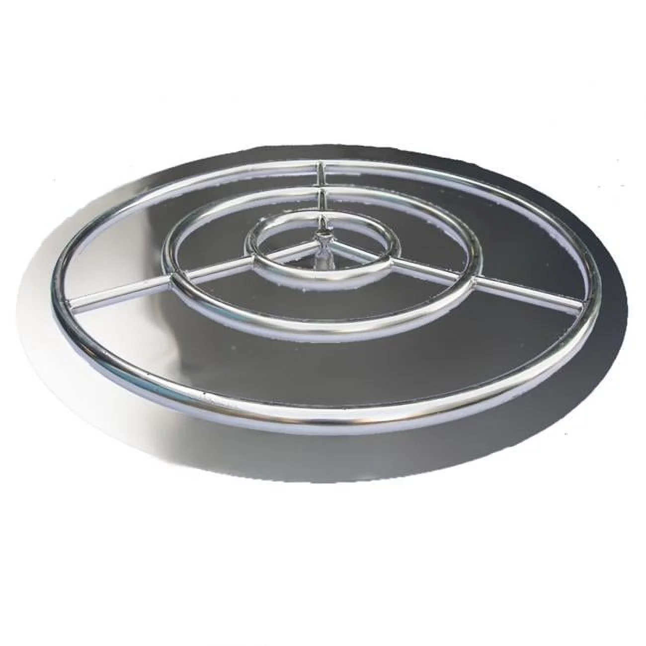 HearthDistribution  36in SS Fire Pit Ring Burner with Pan