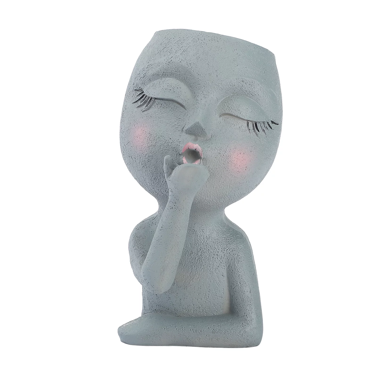 ZPSHYD Mannequin Resin Flower Pot Resin Mannequin Flower Pot Garden Decoration, Face Flower Pot, 8.5-inch Tall, Unique Outdoor Planter Decor