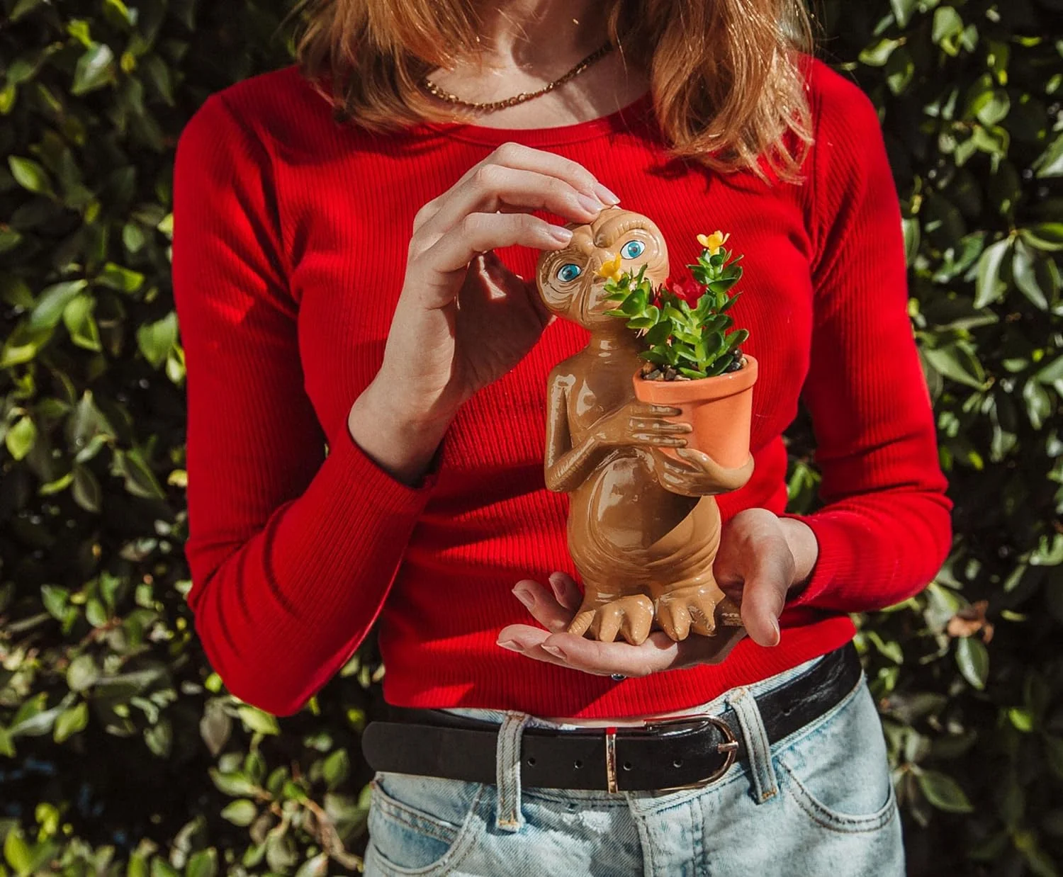 The Extra-Terrestrial 7-Inch Ceramic Planter With Artificial Succulent