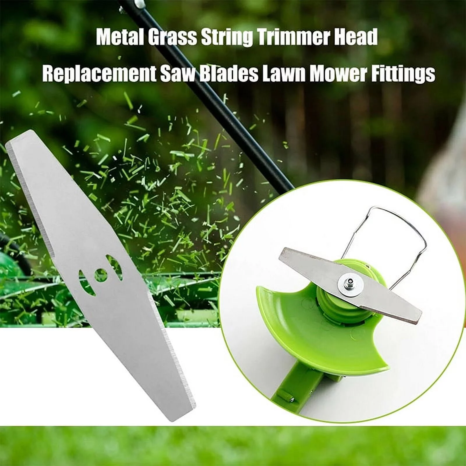 5PCS Blade Grass Trimmer Brush Cutter Head Metal Garden For Lawn Mower Strimmer 6
