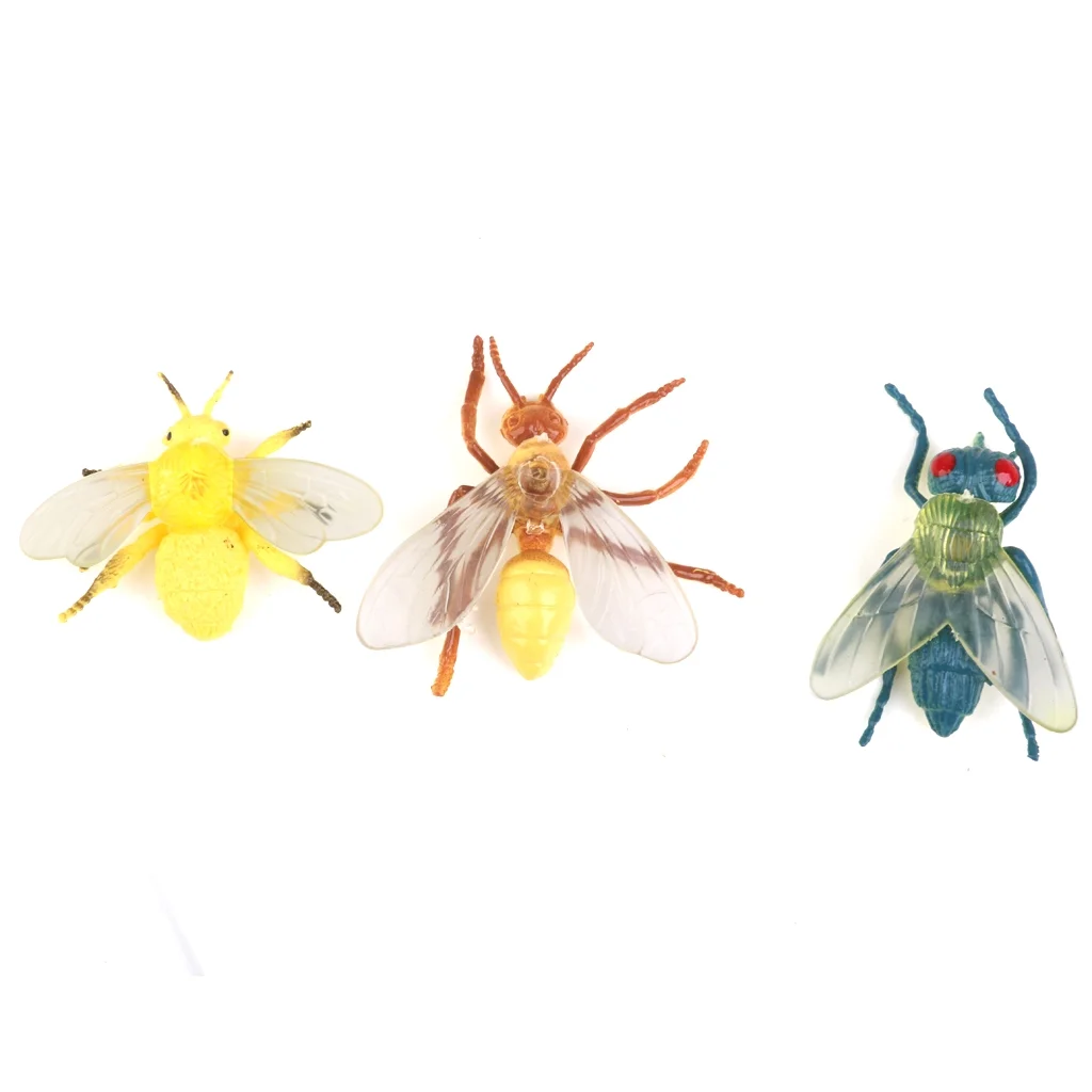 12pcs Model Toy Colorful , , Kyllinga Brevifolia, Scorpion, Locust, , , , Kattapillar, Fly, Bee, Bumblebee