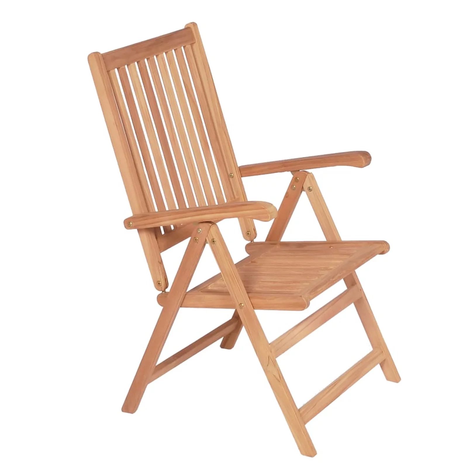 Dcenta Reclining Patio Chairs 6 pcs Solid Teak Wood