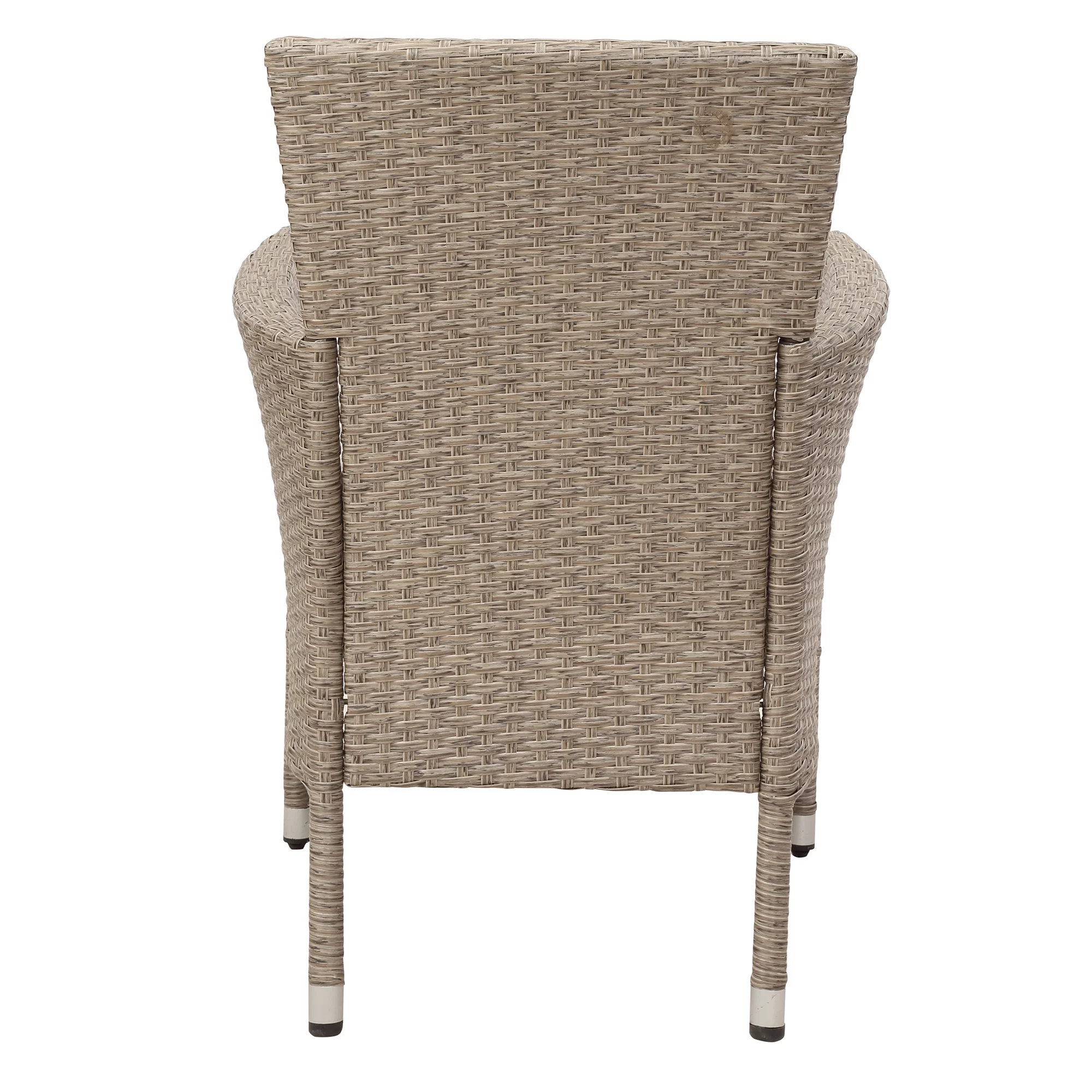 Nestfair 7-Piece Patio Dining Set Wicker Furniture Seating with Beige Cushions