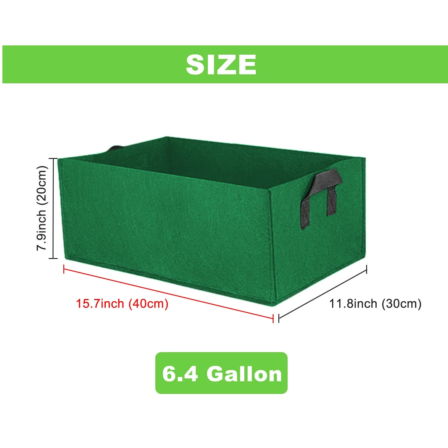 4/6/8Grid Plant Grow Bags PE Veg Pot Nursery Soil Bag Thickened Recycle Bag