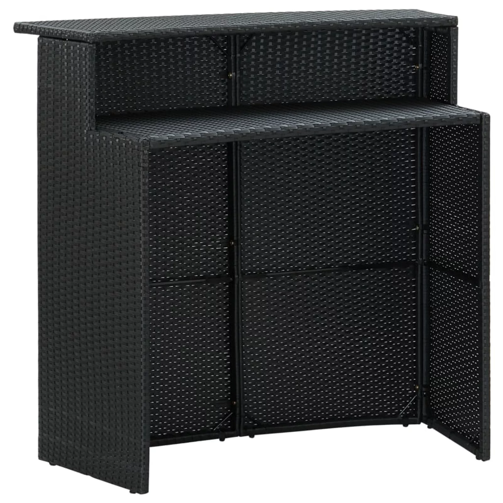 ametoys 3 Piece Patio Bar Set Black
