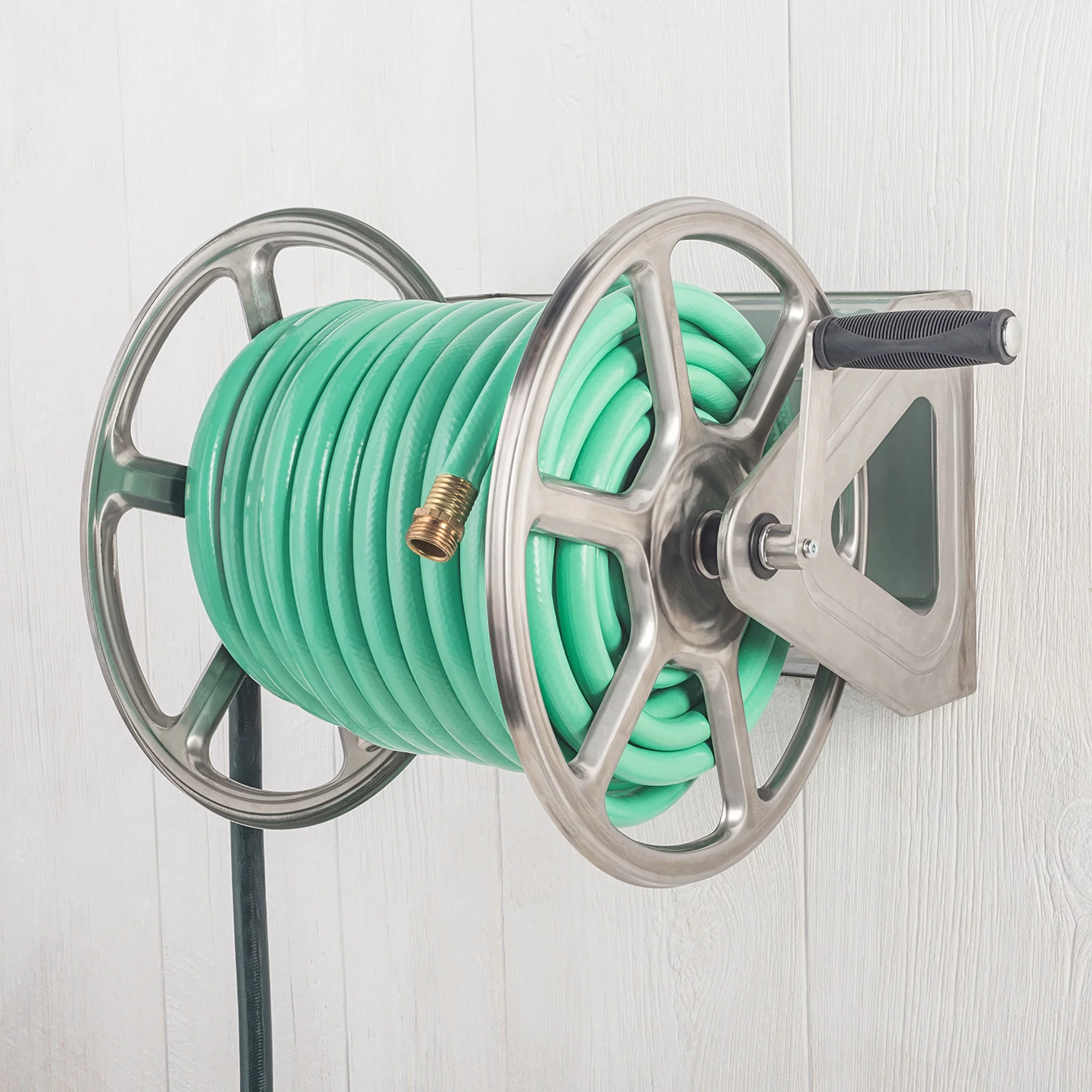 Liberty Garden 200' Stainless Steel 3 in 1 Hose Reel