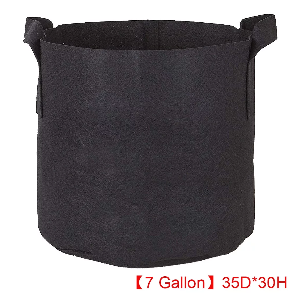 Outdoor Round Flower Planting Bag PP Nonwoven Plant Growth Pouch Vegetable Growing Pot 1\-34 Gallons  35*30cm