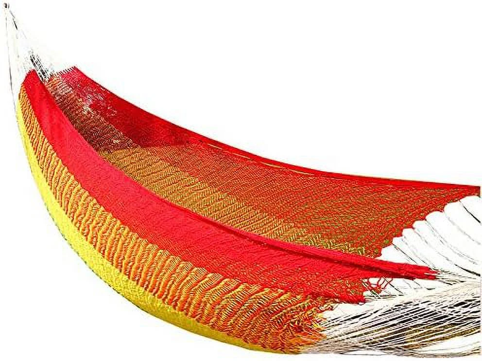 Amber Home Goods Mayan Single Hammock Rainbow