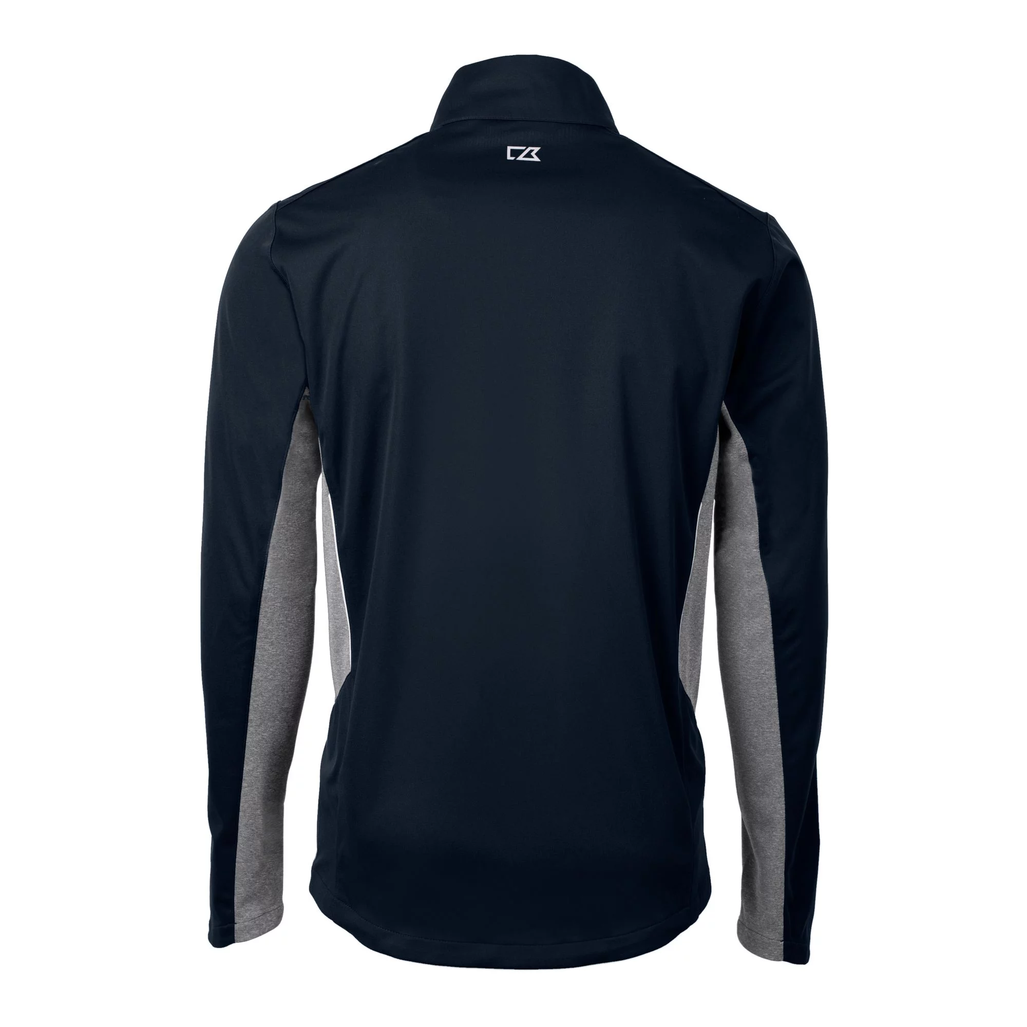 Men's Cutter & Buck  Navy Auburn Tigers Alumni Logo Navigate Softshell Full-Zip Jacket