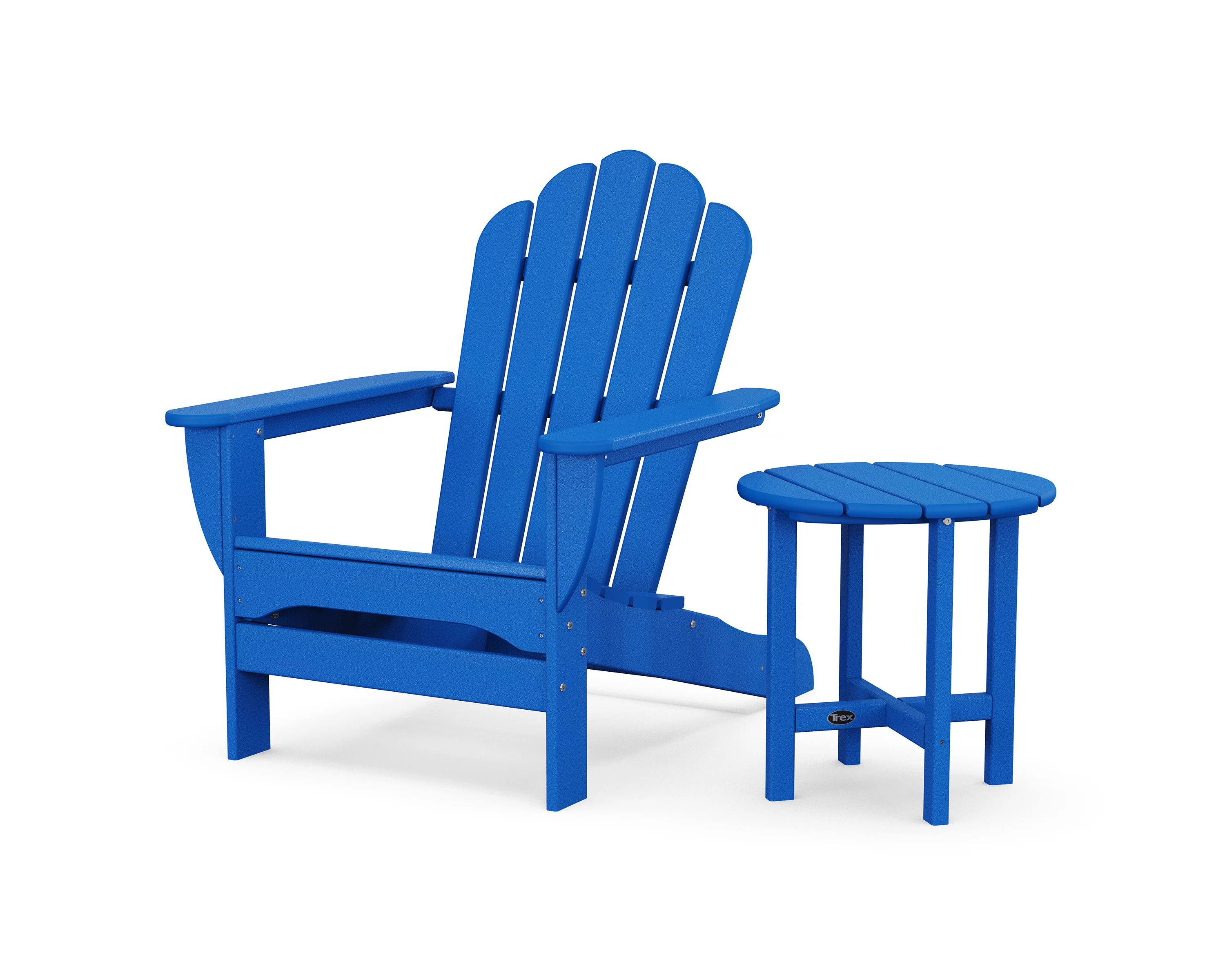 Trex® Outdoor Furniture™ Monterey Bay Oversized Adirondack Chair with Side Table in Pacific Blue