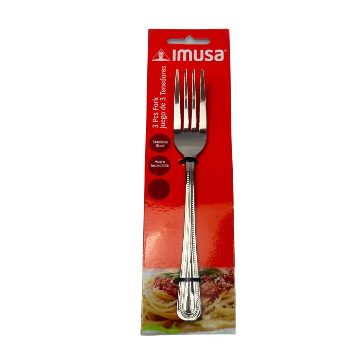 Imusa Stainless Steel Fork Set, 3 Pieces