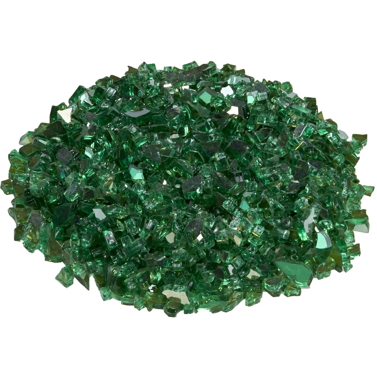 Duluth Forge 1/4 in. Premium Reflective Emerald Fire Glass - 10 lb. Bag Fire Pit Glass 14REMGM
