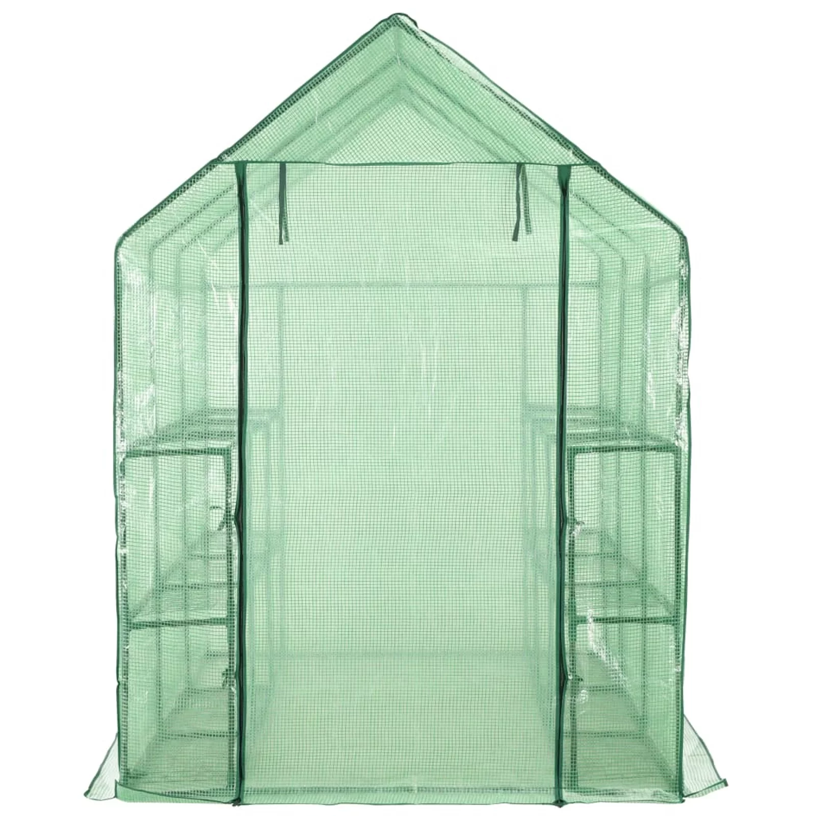 Tomshoo Walk-in Greenhouse with 12 Shelves Steel 56.3