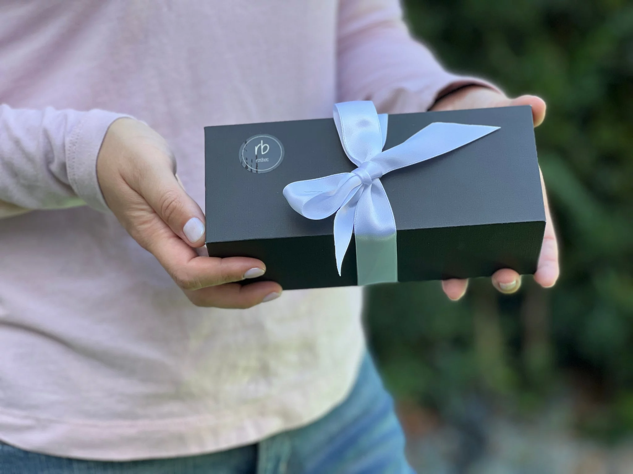 Rosbas, Votive Candle Gift Set, Trio x 2.5 oz Black Glass Jars, Cotton Wick, Long Burn Time, Gift Packaged, Handmade in the USA