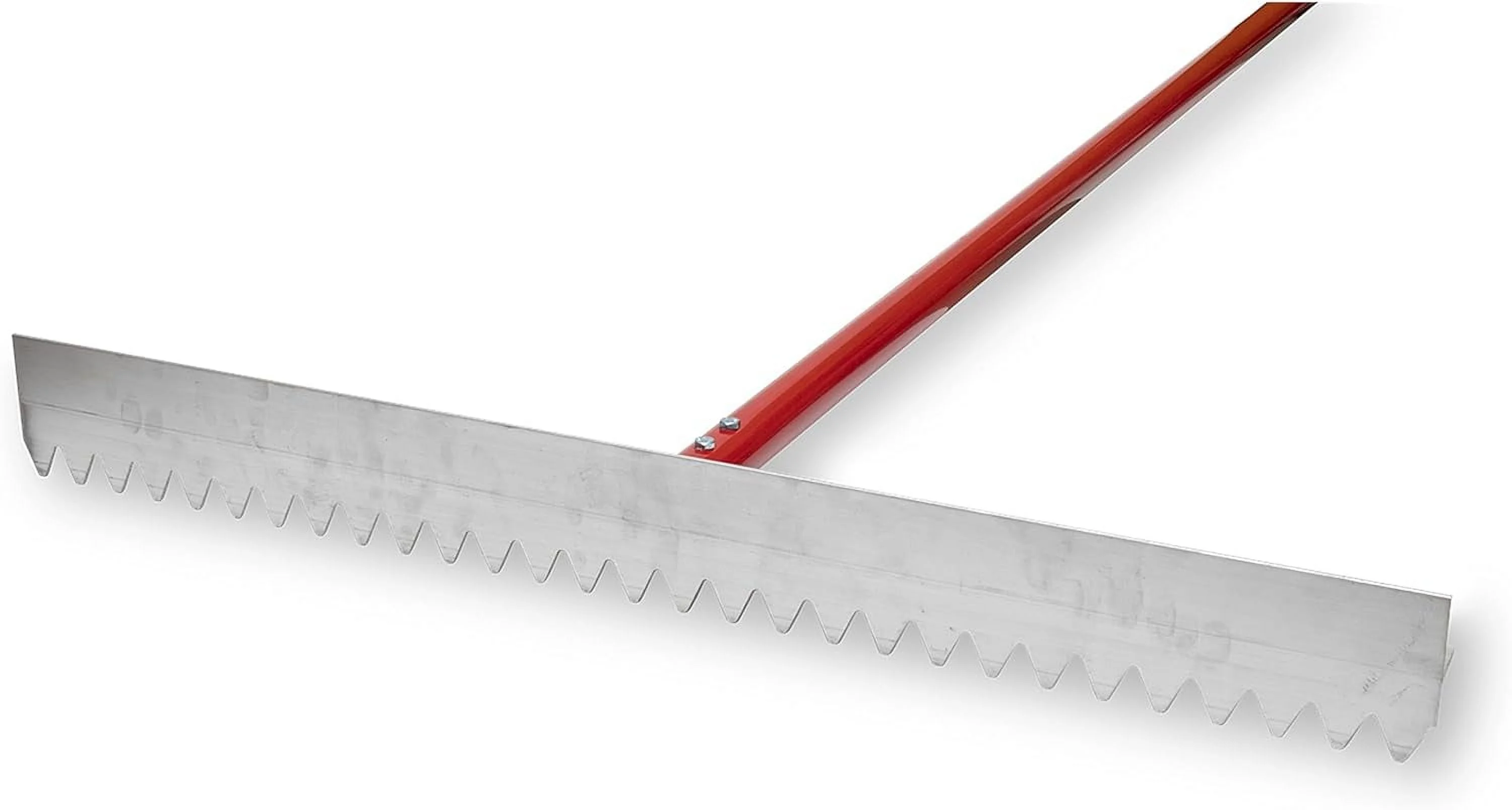Asphalt Lutes, Lute Rakes W/T-Connector, Blade, Aluminum Handle, 72 Inch Handle Length, 36 Inch Blade Size, Made In The USA, RED700029C