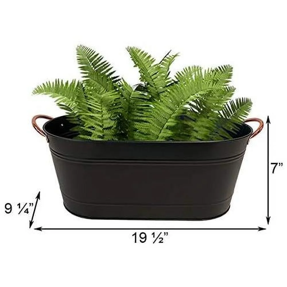 Bci Washtub Planter 16 16IN,Black,81429