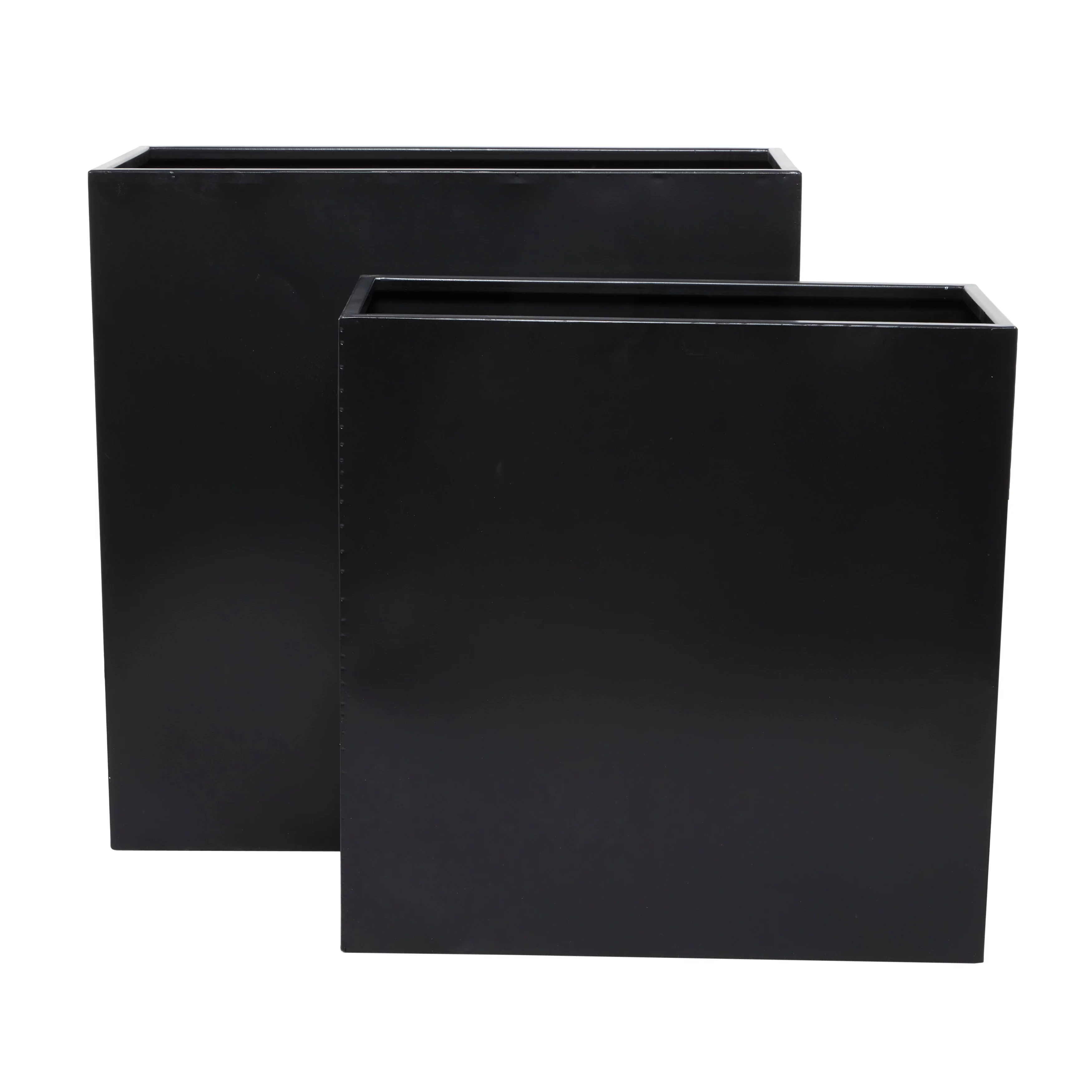 Studio 350 Black or White Metal Modern Planter (Set of 2) - S/2 28