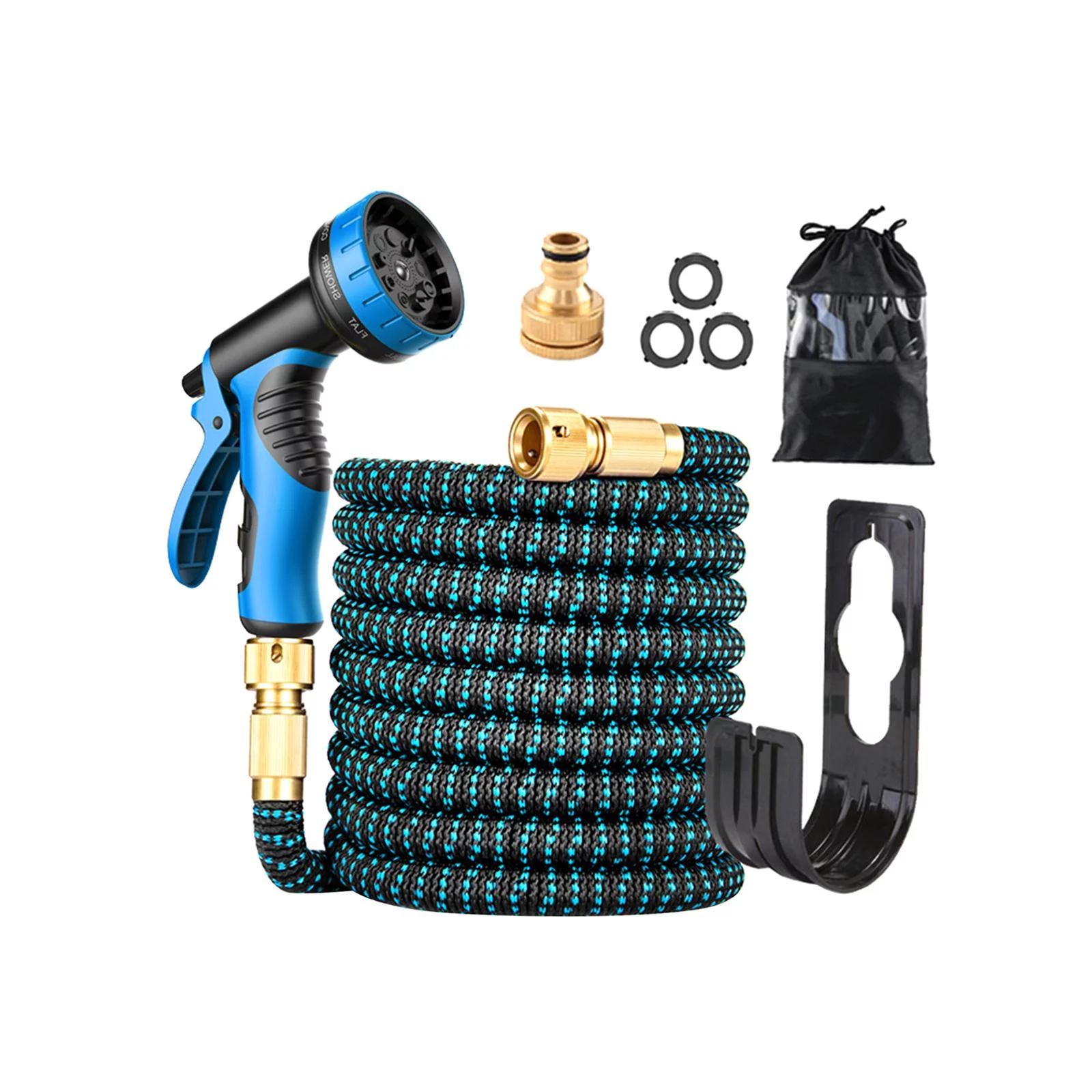 Car Washer Spray Expandable Garden Hose Multifunctional Water Hose for Lawn Car Washing Gardening Garden Watering Patio Floors Washing