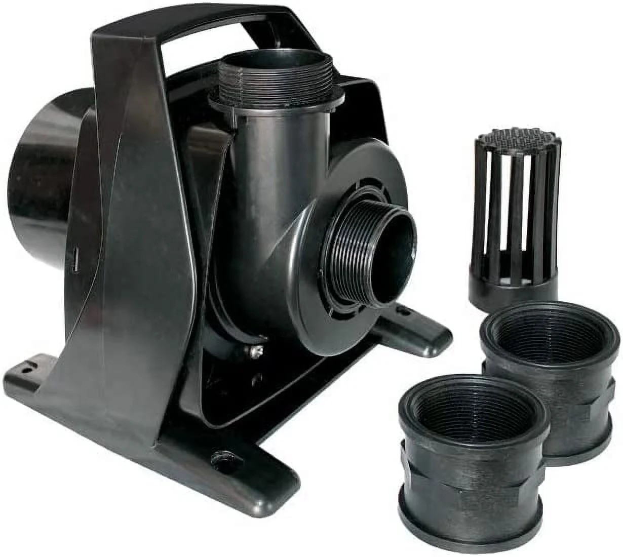 Little Giant FP6 115-Volt, 5760 GPH Wet Rotor Submersible or Inline Pond/Fountain Pump with 26-Ft. Cord, Black, 566135