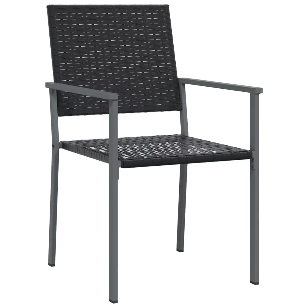 Aibecy Patio Chairs 2 pcs Black 21.3