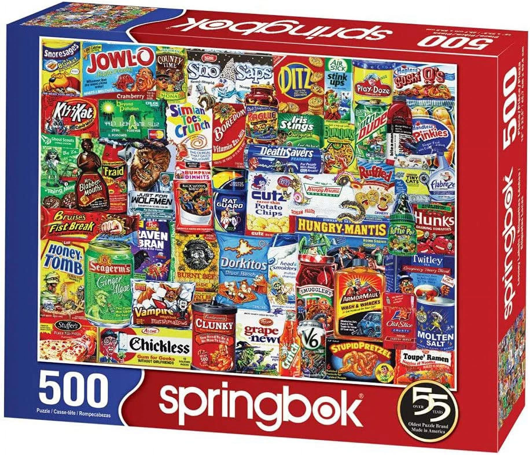 Springbok Puzzles Looney Labels 500 Pieces Jigsaw Puzzle