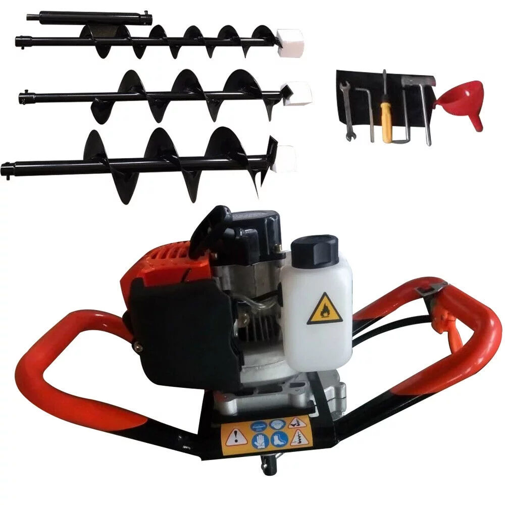 52CC/71CC Auger Post Hole Gas Powered Earth Auger Digger Fence Ground Drill Kit