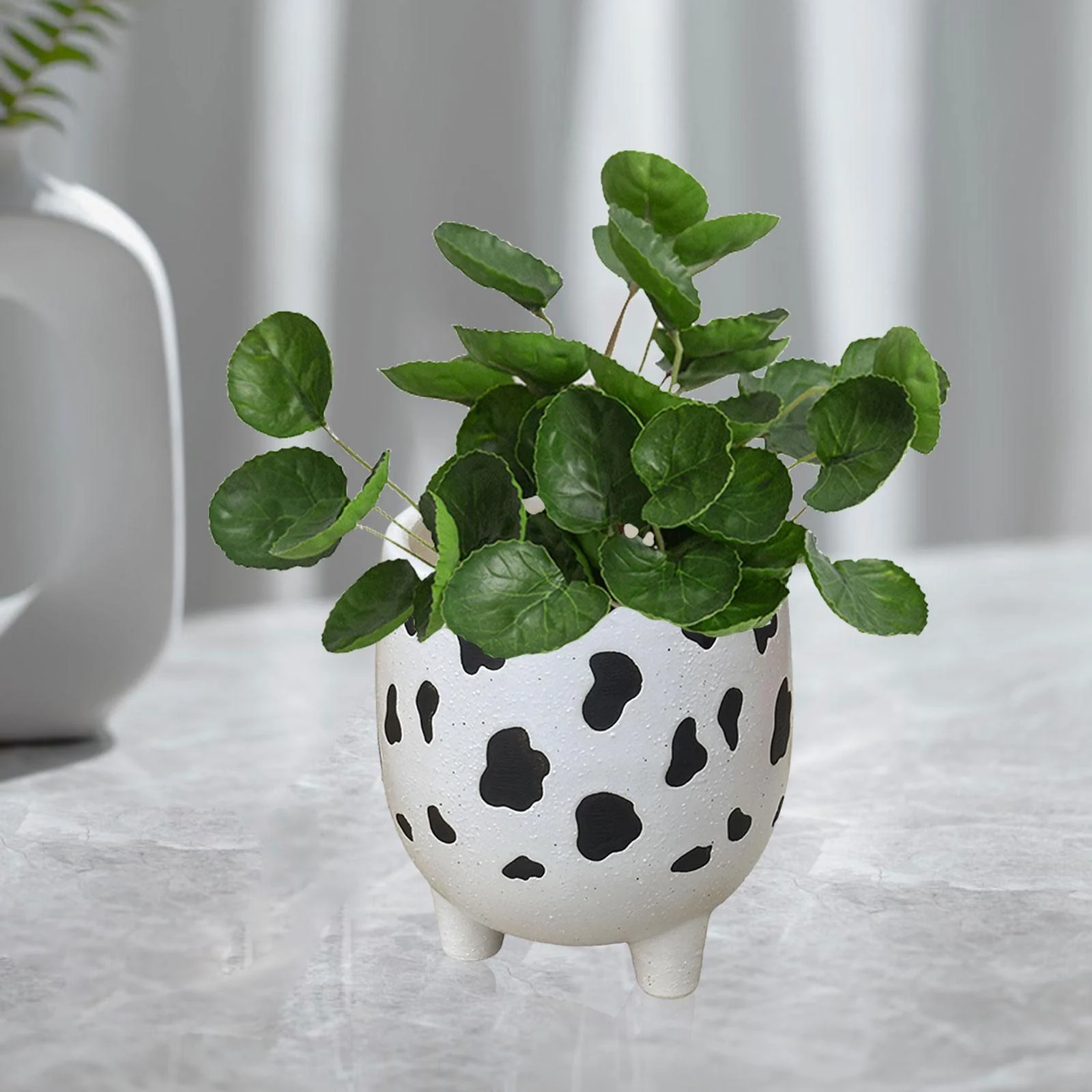 kesoto Flowerpot Plant Nursery Pot Irregular Arts Cute Patio Gift Art Craft Ornament Home Decor Creative Flower Pots Lightweight Bonsai Pot B