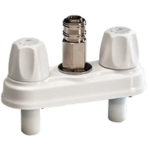 AMERICAN BRASS CRD-EMPR-QDC-W 4in Quick Disconnect Valve, White, Empire Brass - Carded