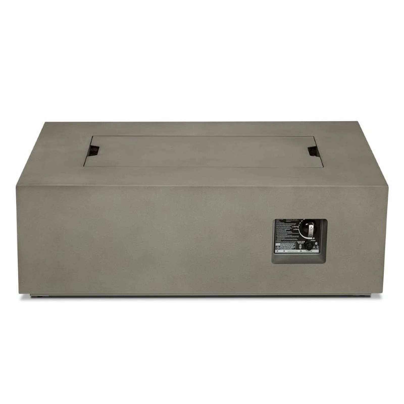 Home Square 3-Piece Set with Small Fire Table with Patio Loveseat End Table