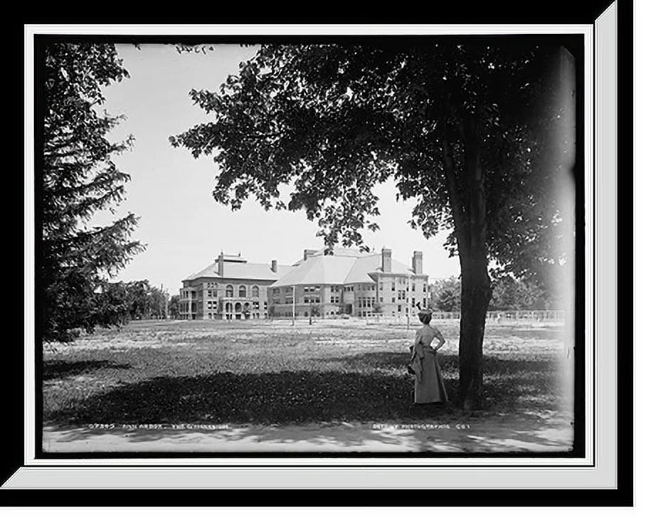 Historic Framed Print, Ann Arbor, the gymnasium, 17-7/8