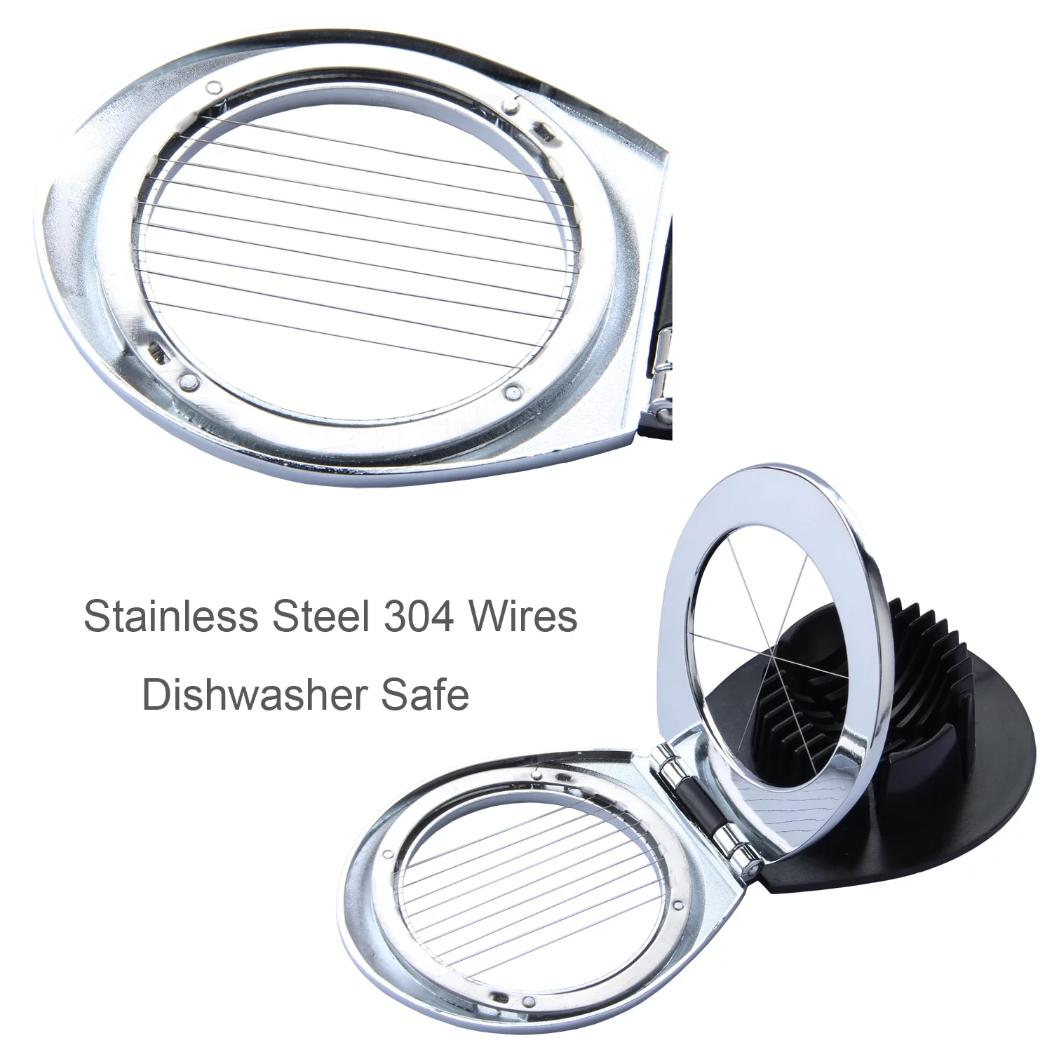 Vila KuChe Multi Function Stainless Steel Egg Slicer Knives Hard Boiled Eggs