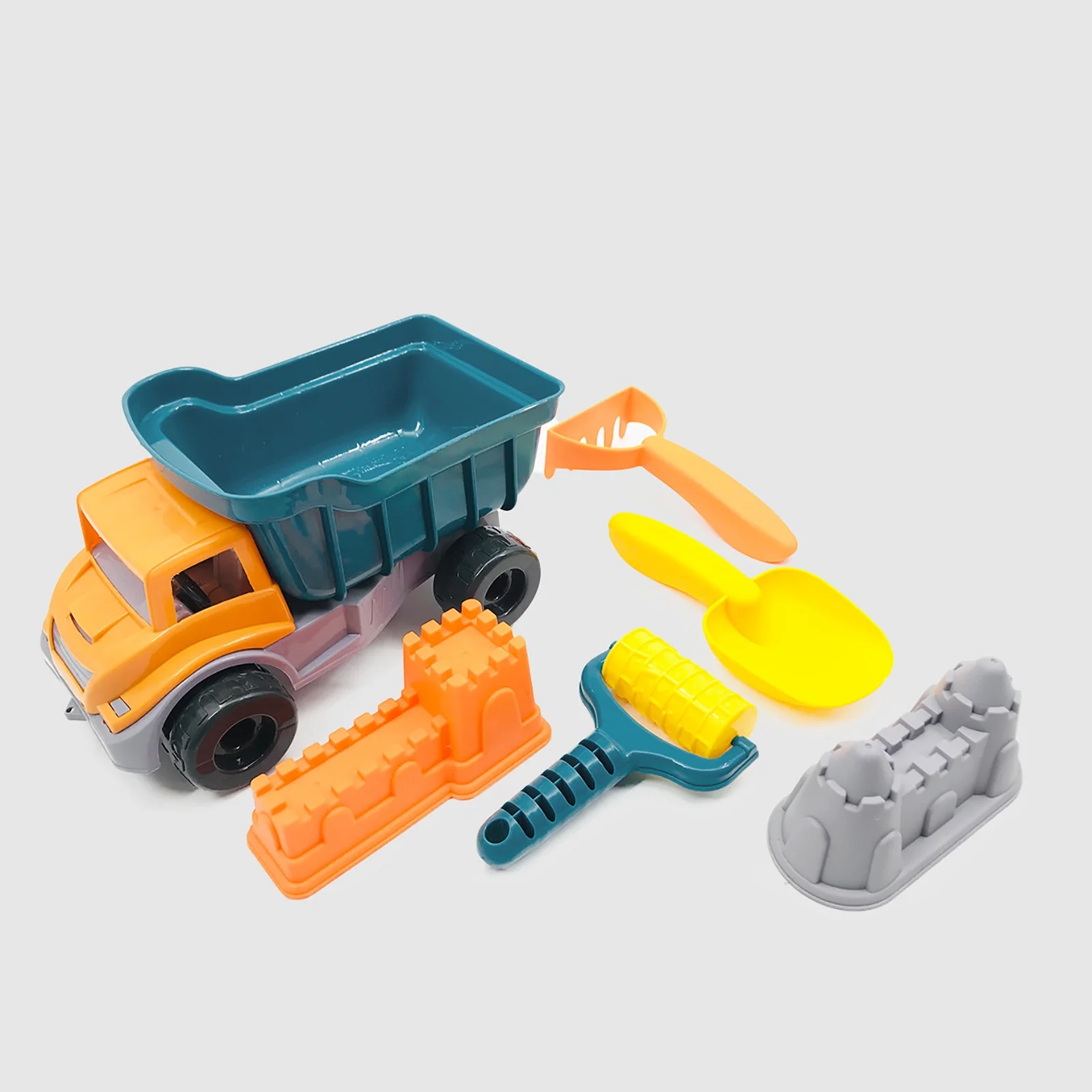 Beach Sand Set With Mesh Bag Includes Sand Water Wheel, Sandbox Vehicle, Sand Molds, Bucket, Sand Shovel Tool Kits, Sand For Toddlers Kids Outdoor Pool Float Games Sand Pails And Buckets Metal Sand