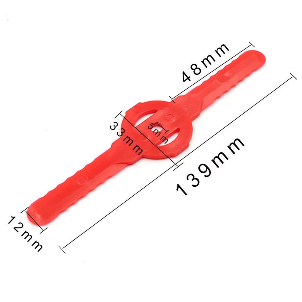 ALLTIMES 5PCS Plastic Lawn Mower Blades, Sharp Durable Grass Trimmer Head Replacement Cutter Blades Weed Eater Blades