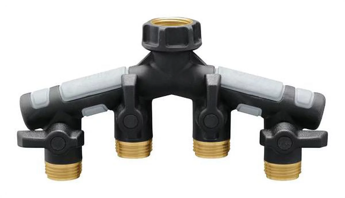 1 PC Orbit Pro Flo 3/4 in. Metal Threaded Female/Male Garden Hose Manifold