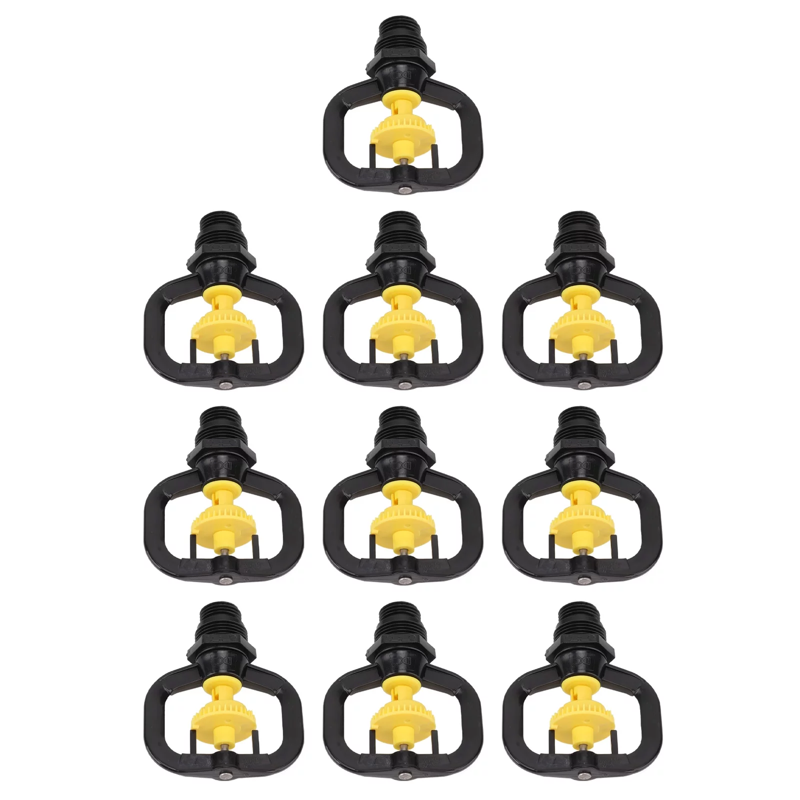 YUMILI Garden Irrigation Sprinklers - 10PCS Refraction Micro Atomizing Nozzle Rotating Sprinkler Garden Irrigation Rotating Misting Nozzle G1/2 G3/4 Male Thread