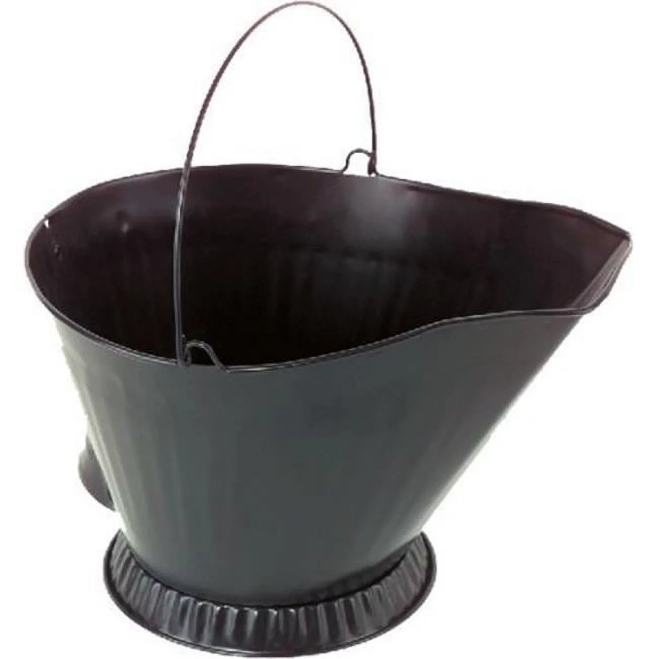 Coal Hod with Two Handles, Black