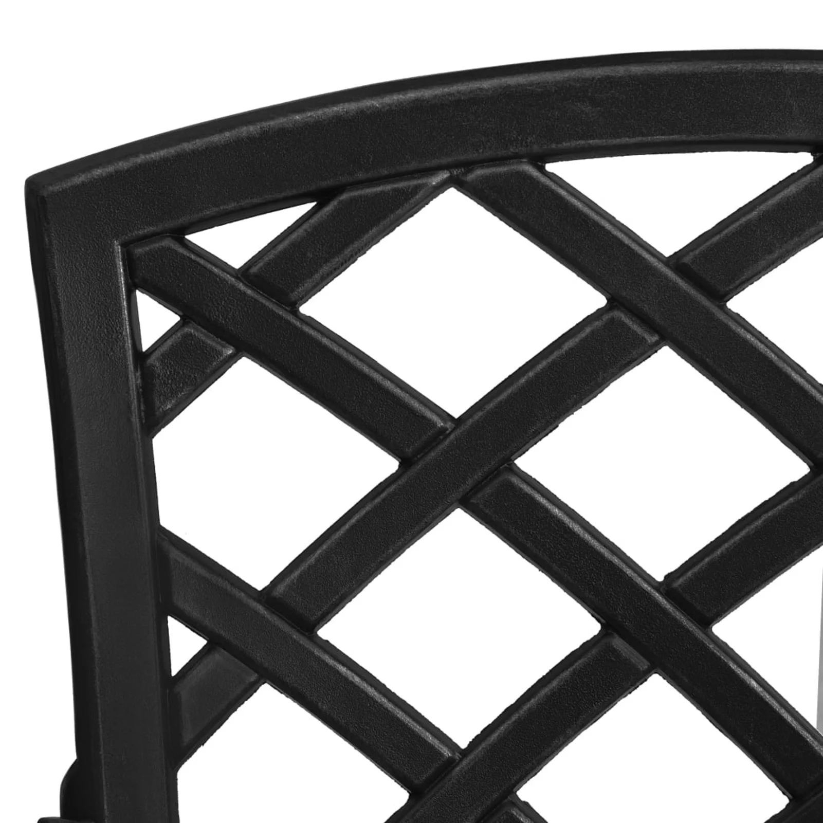 Tomshoo Patio Chairs 4 pcs Cast Aluminum Black