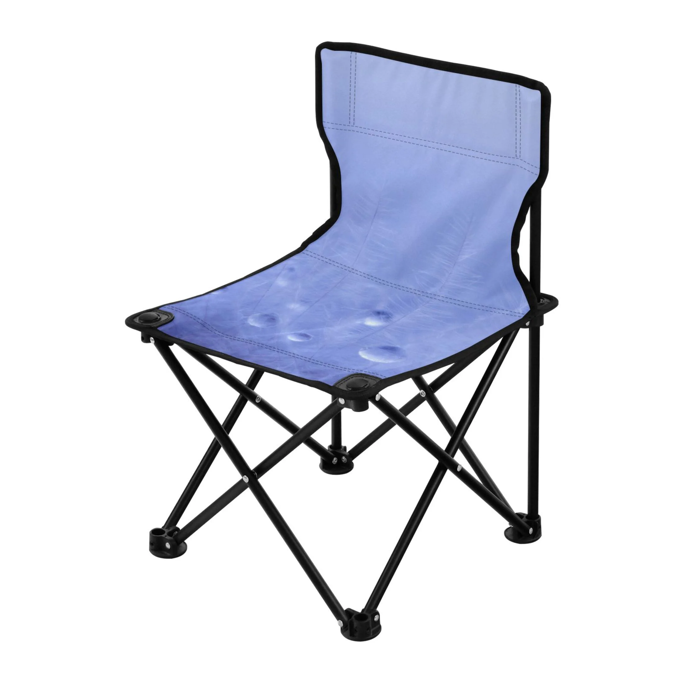 Abstract Feathers Purple Portable Camping Chair Outdoor Folding Beach Chair Fishing Chair Lawn Chair with Carry Bag Support to 220LBS