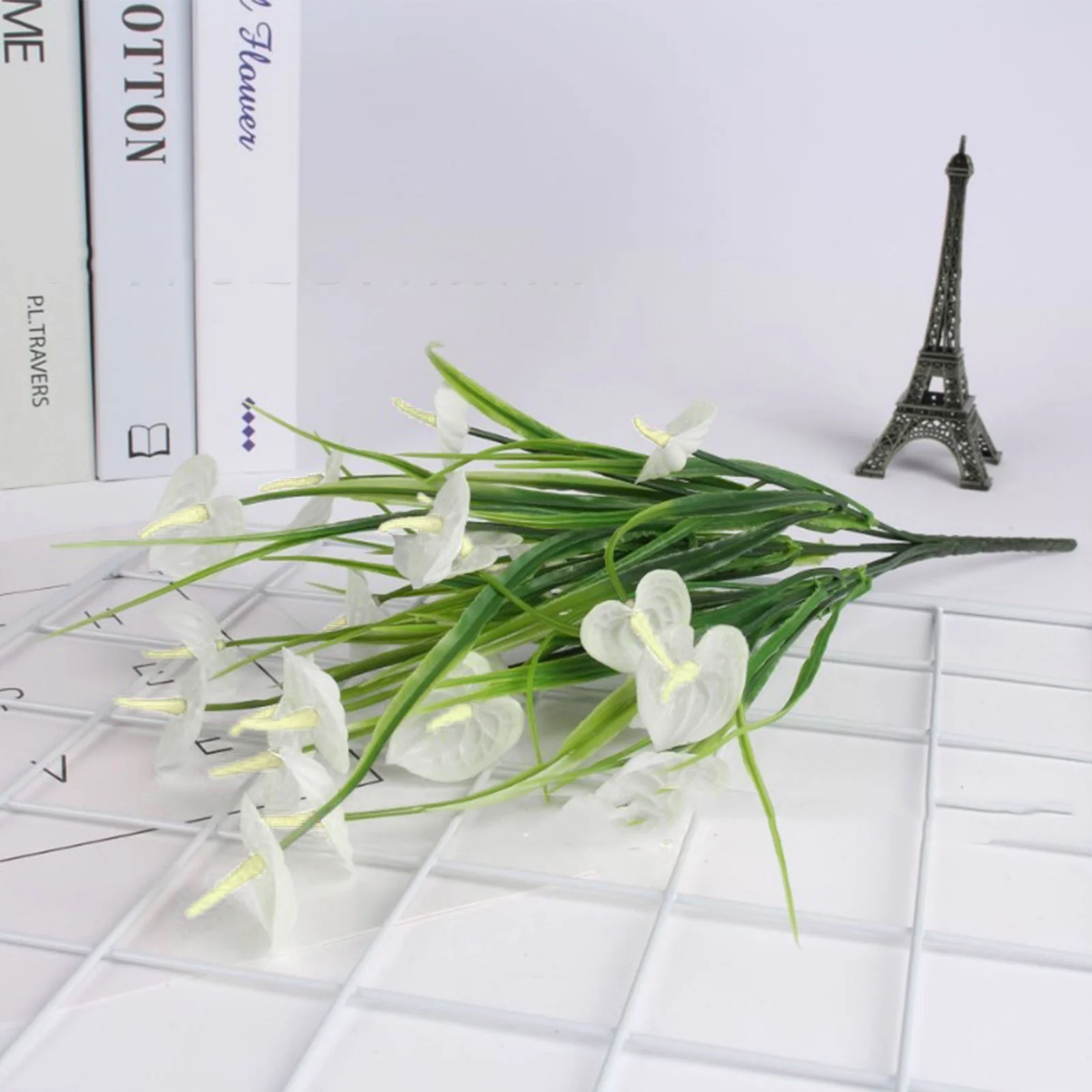 Yeetfub Fake Flowers Silk Flowers 2 Bundles Artificial Outdoor Flowers Fake Flowers Green Shrubs Garden Porch for Window Garden Office Patio Planter Pathway Front Porch